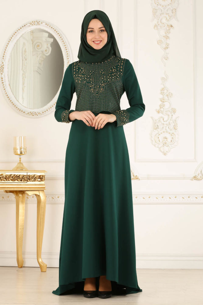 green outfit hijab