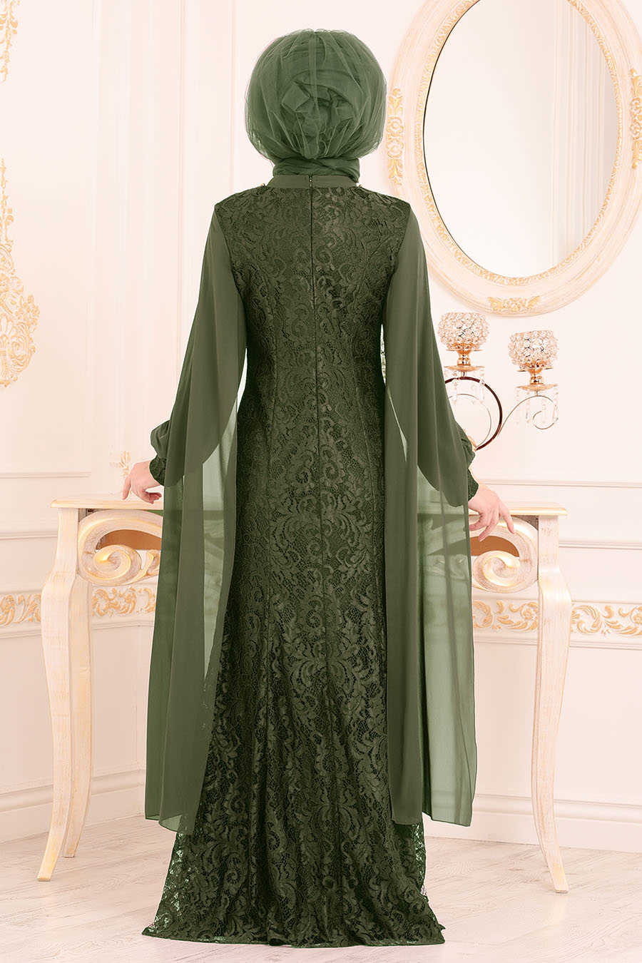Khaki Evening Dress