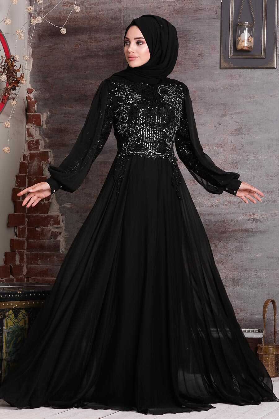 black latest gown