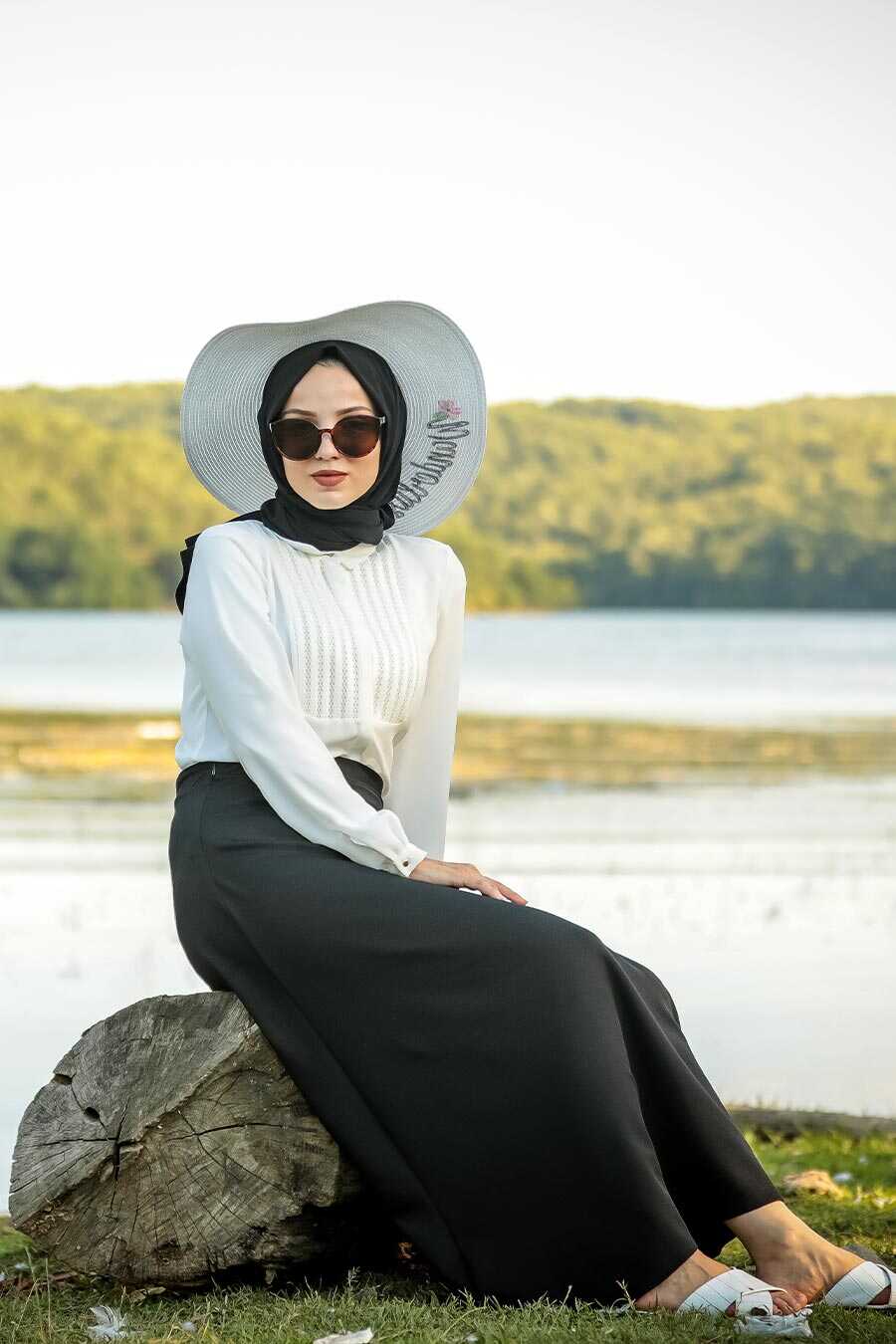Black Hijab Skirts 5937S