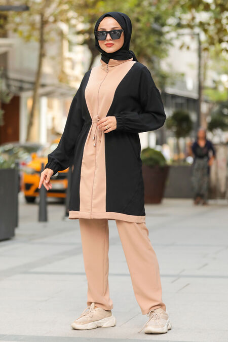 Black Hijab Suit 1278S - Neva-style.com