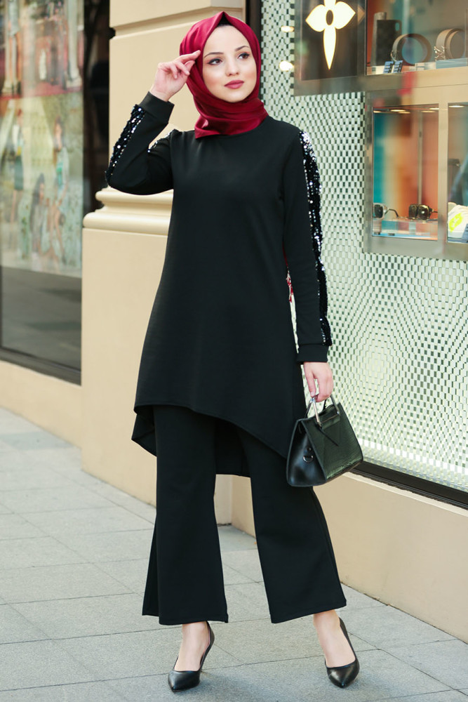 Neva Style - Khaki Hijab Suit 22161HK - Neva-style.com