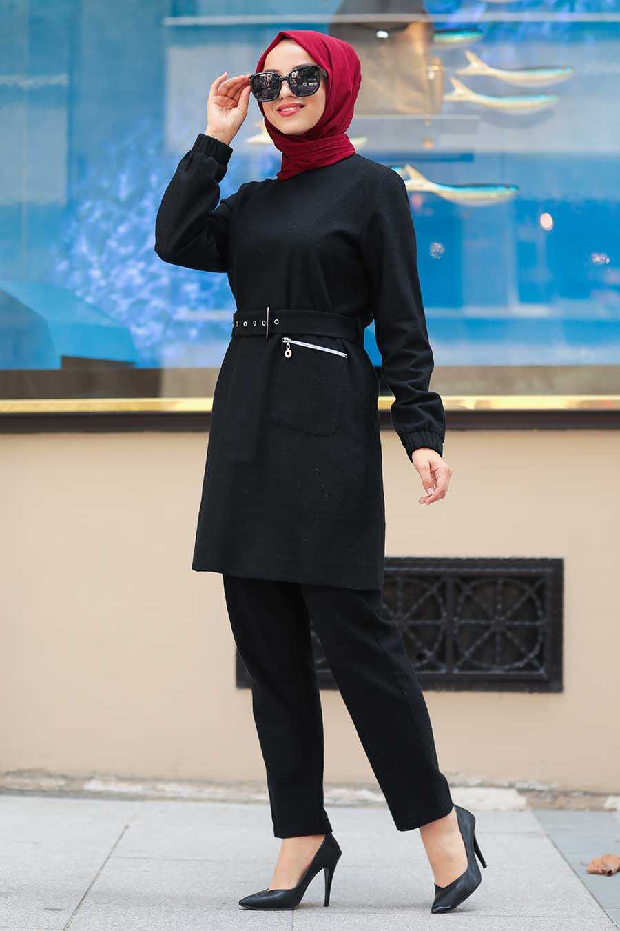 Black Hijab Suit 5564S - Neva-style.com