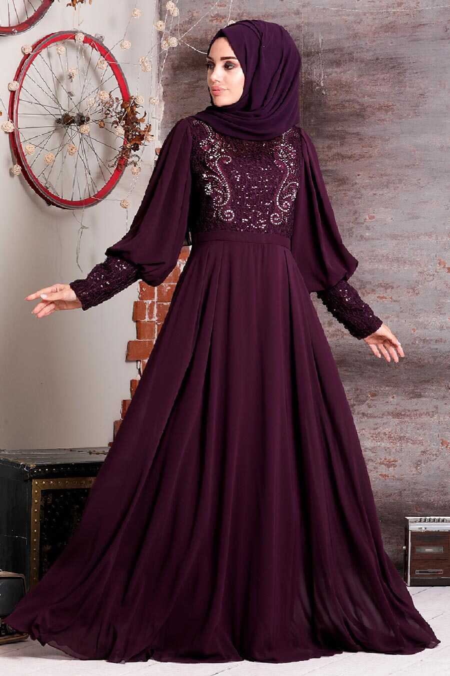 violet gown design