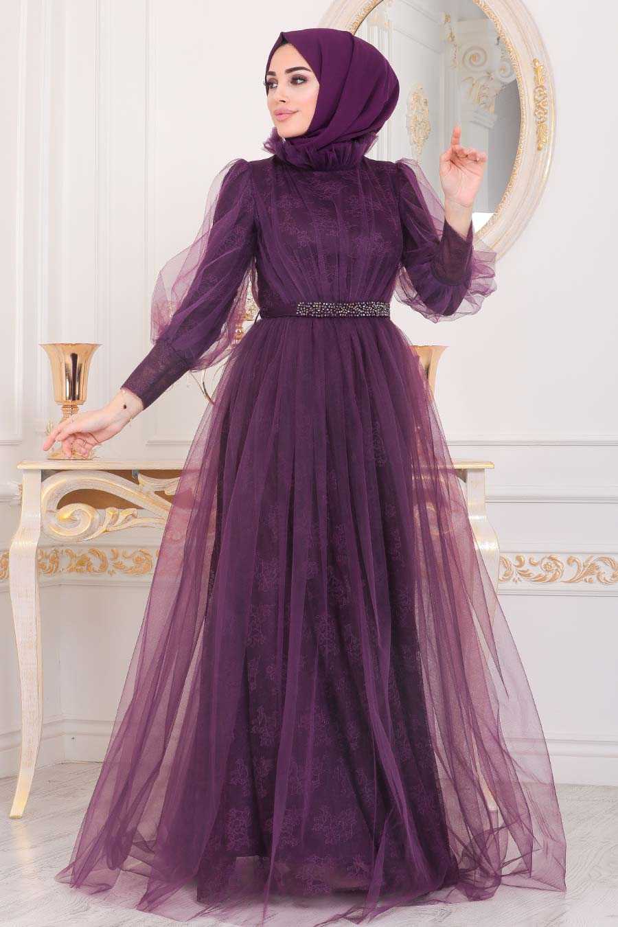 dark purple abaya