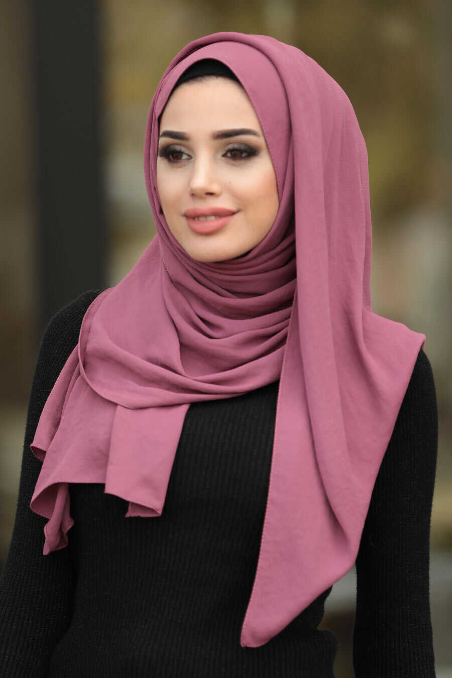 Dusty Rose Hijab Shawl 7513GK - Neva-style.com