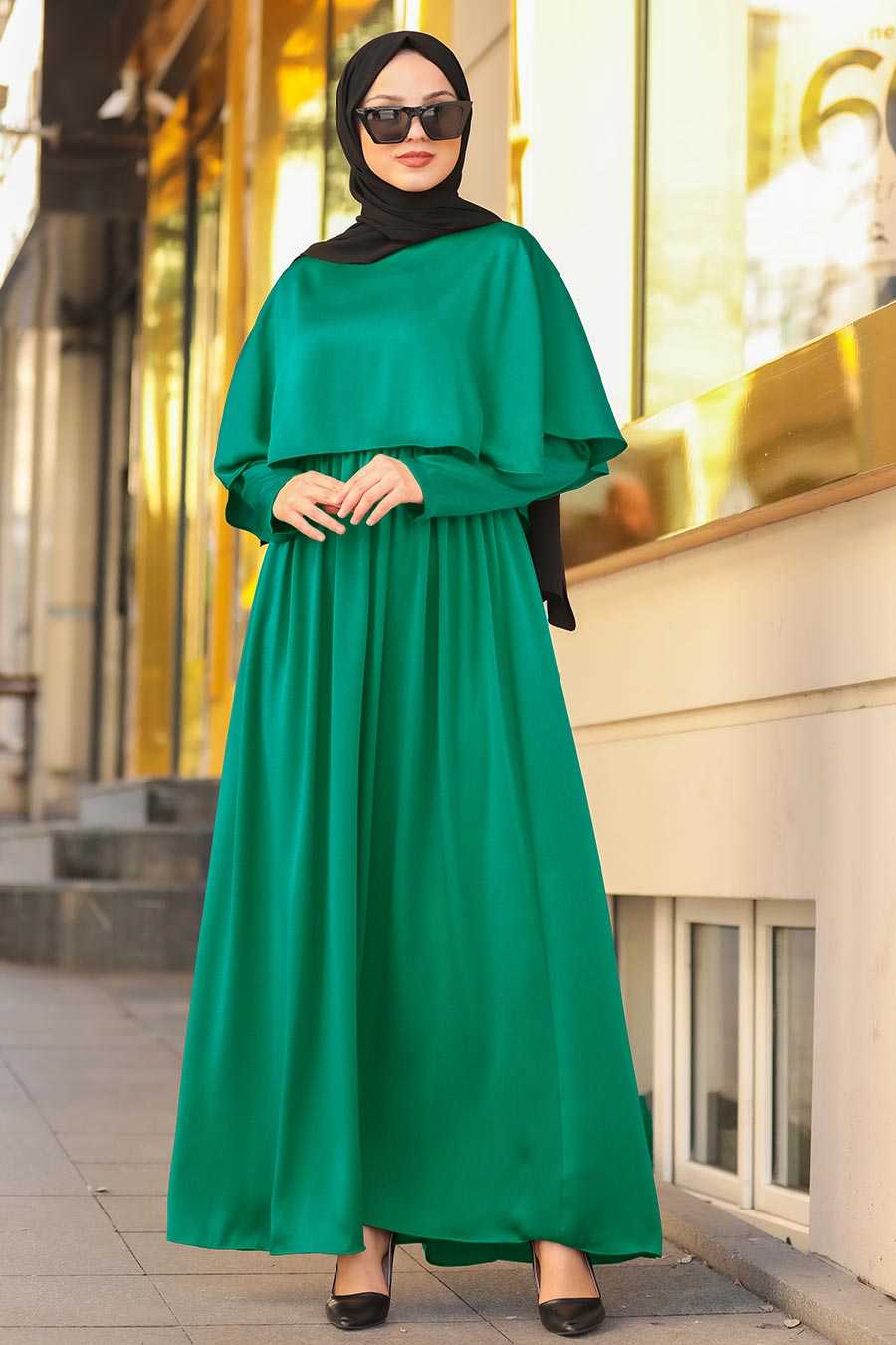 green outfit hijab