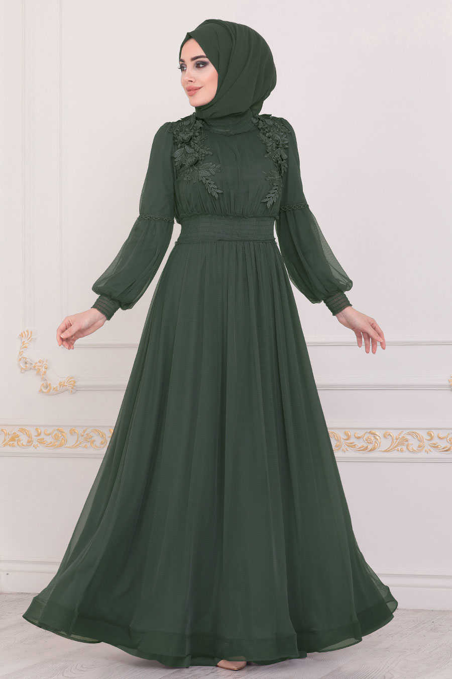 green hijab outfit