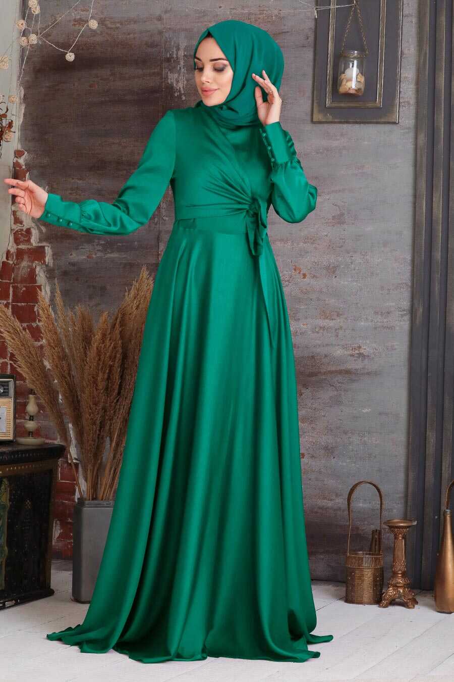 green outfit hijab