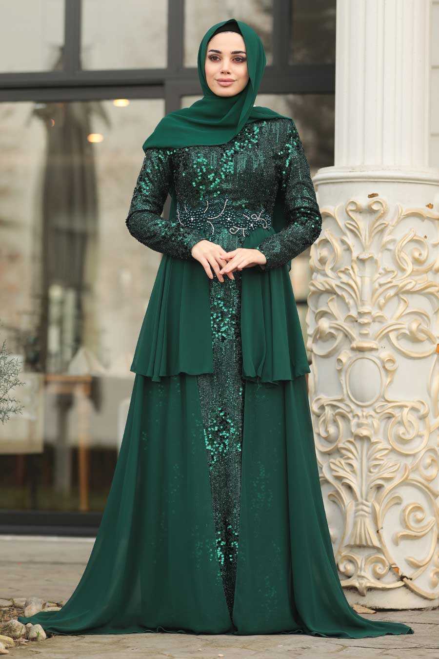 green hijab outfit