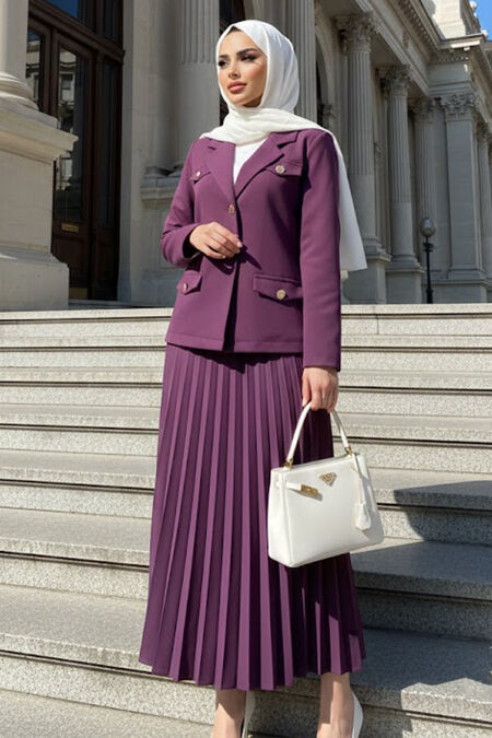 Jacket Damson Modest Two-Piece Set 62011MU - 