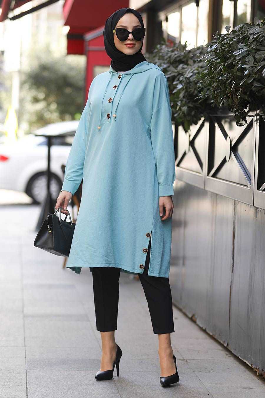 Mint Hijab Tunic 470MINT - Neva-style.com