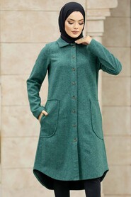  Almond Green Hijab Turkish Tunic 5951CY - 2