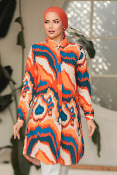 Orange Modest Top 11671T - NEVA STYLE