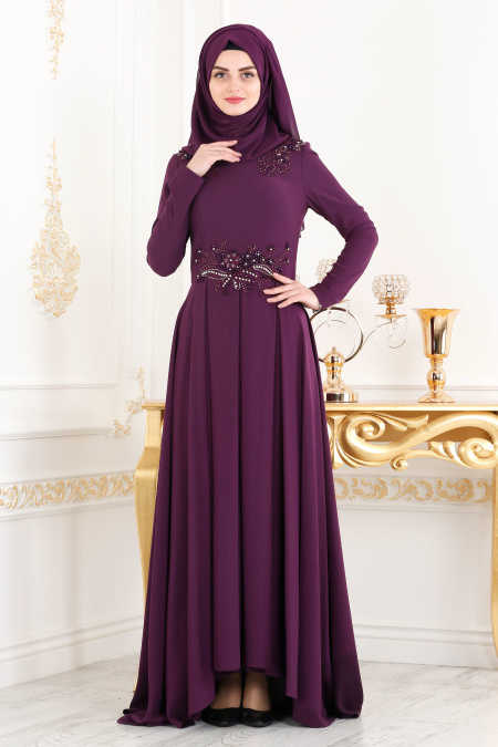 purple maroon dress