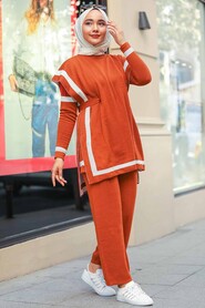 Terra Cotta Triple Suit Dress 20075KRMT - 2